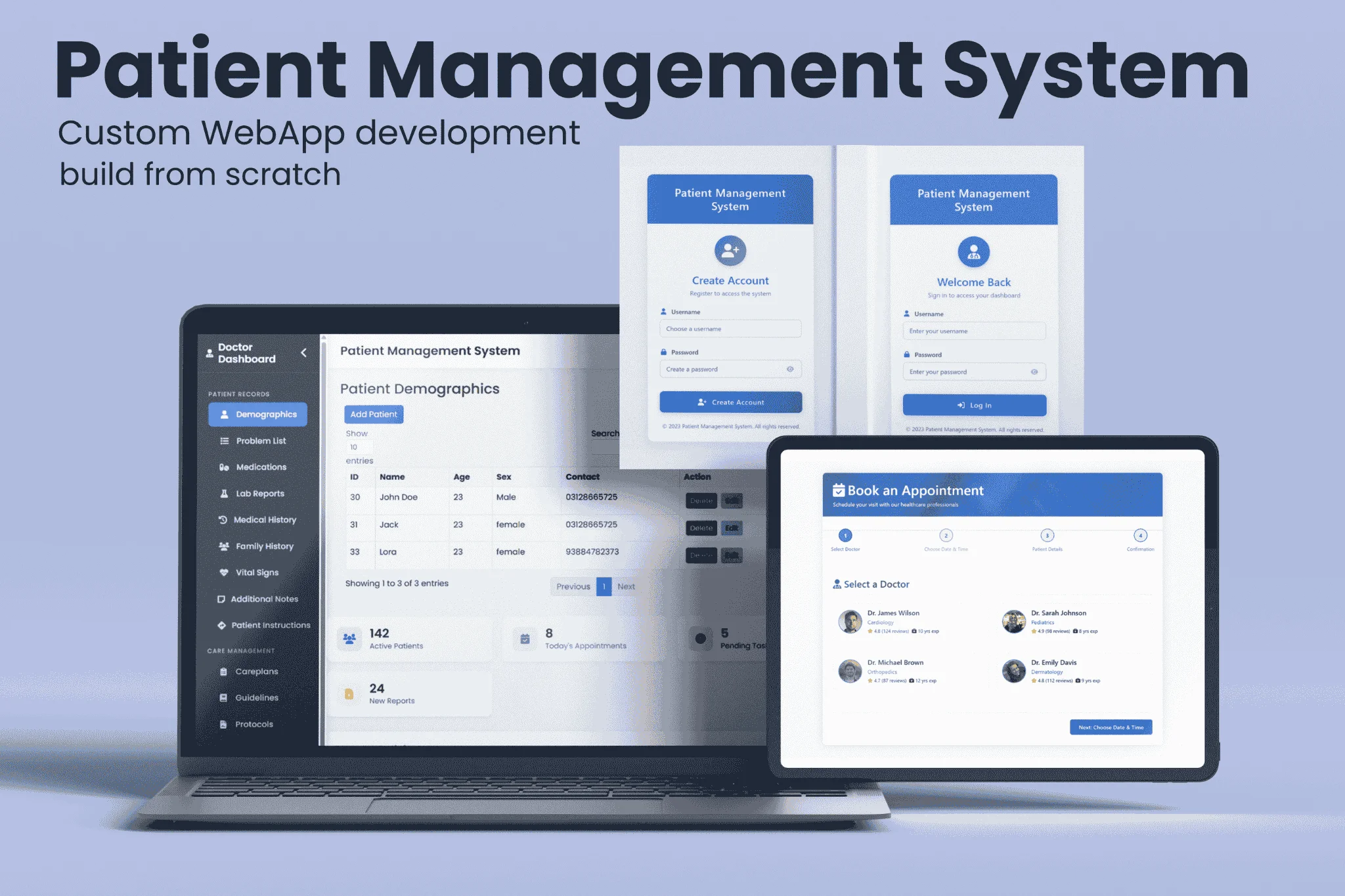 Patient Management Web App
